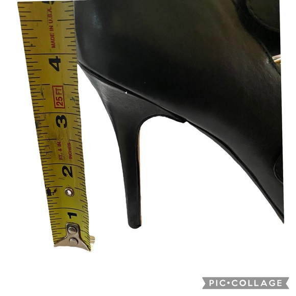 Cole Haan Open Toe Leather Buckle Heels - Picture 10 of 10